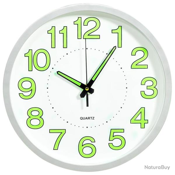 Horloge murale lumineuse Blanc 30 cm alsavelo