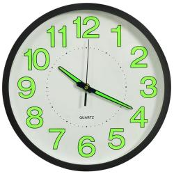 Horloge murale lumineuse Noir 30 cm alsavelo