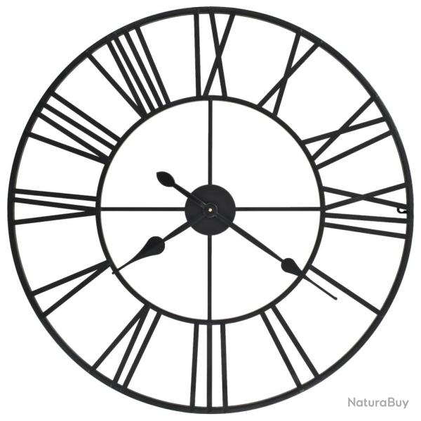 Horloge murale vintage avec mouvement � quartz M�tal 80 cm XXL