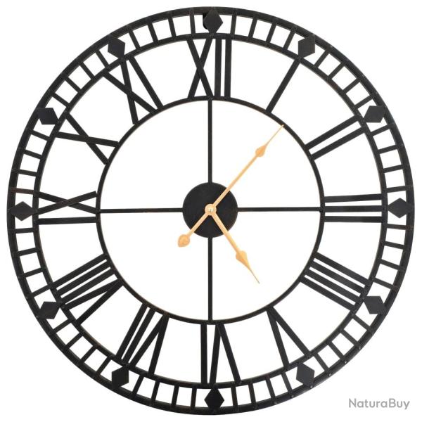 Horloge murale vintage avec mouvement � quartz M�tal 60 cm XXL