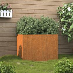 Jardini&egrave;re 62x47x46 cm acier corten