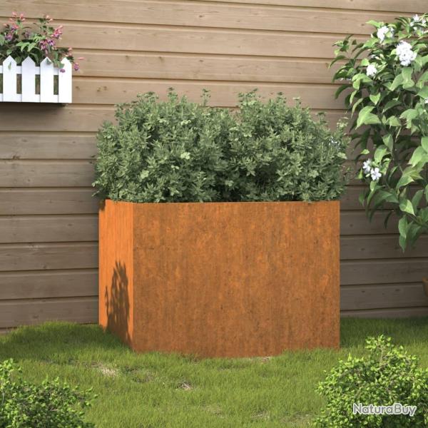 Jardinire 62x47x46 cm acier corten alsavelo