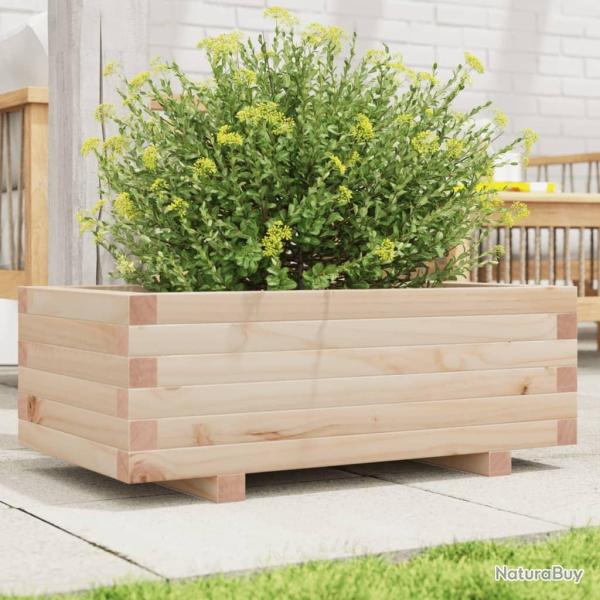 Jardinire 70x40x26,5 cm bois de pin massif alsavelo