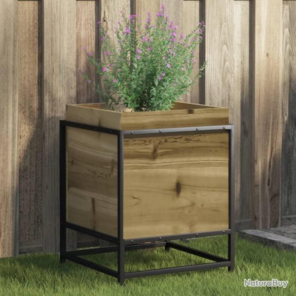 Jardini�re 40x40x50 cm bois de pin impr�gn�