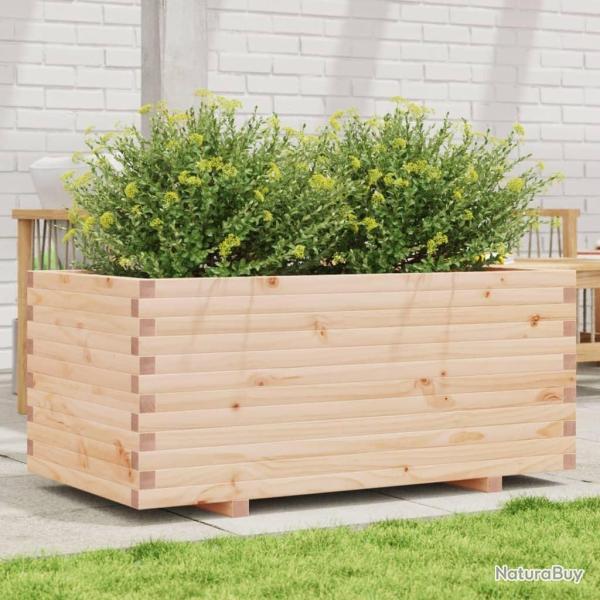 Jardinire 110x60x49,5 cm bois de pin massif alsavelo
