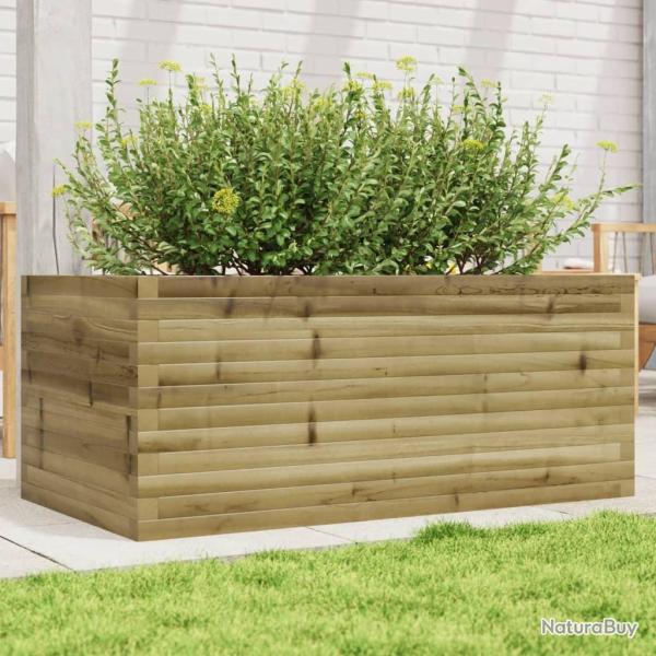 Jardinire 110x60x45,5 cm bois de pin imprgn alsavelo