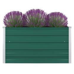 Jardini&egrave;re 100 x 100 x 45 cm Acier galvanis&eacute; Vert