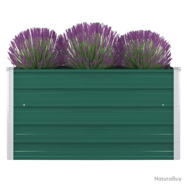 Jardini�re 100 x 100 x 45 cm Acier galvanis� Vert