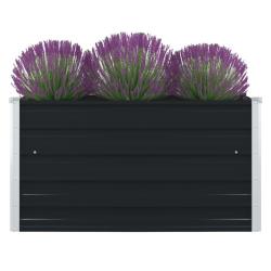 Jardini&egrave;re 100 x 100 x 45 cm Acier galvanis&eacute; Anthracite
