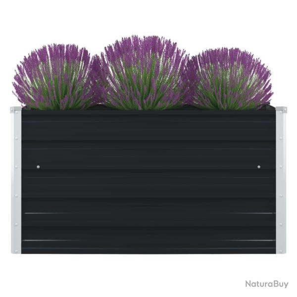 Jardini�re 100 x 100 x 45 cm Acier galvanis� Anthracite