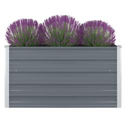 Jardini&egrave;re 100 x 100 x 45 cm Acier galvanis&eacute; Gris