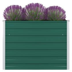 Jardini&egrave;re 100 x 100 x 77 cm Acier galvanis&eacute; Vert