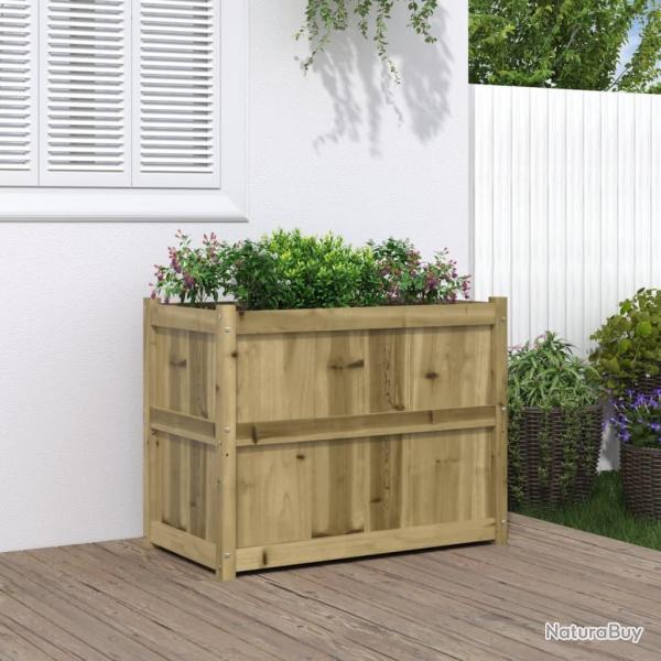 Jardini�re 90x50x70 cm bois de pin impr�gn� alsavelo