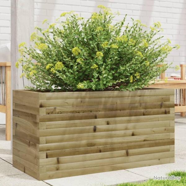 Jardinire 90x40x45,5 cm bois de pin imprgn alsavelo