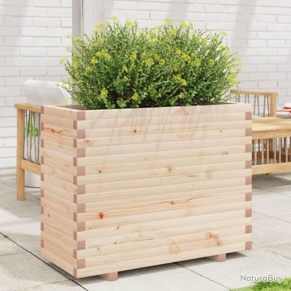 Jardinire 90x40x72,5 cm bois de pin massif alsavelo