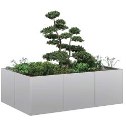 Jardini&egrave;re 120x80x40 cm acier galvanis&eacute;