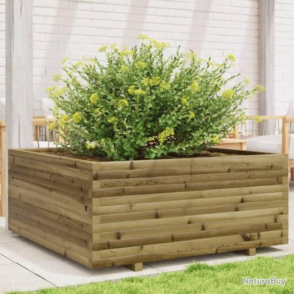 Jardinire 110x110x49,5 cm bois de pin imprgn alsavelo