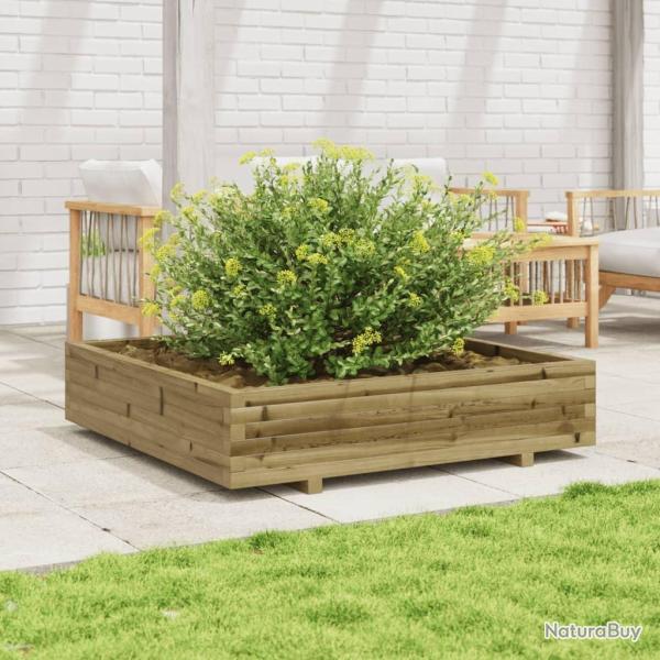 Jardinire 110x110x26,5 cm bois de pin imprgn alsavelo
