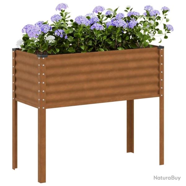 Jardini�re 100x41x90 cm acier r�sistant aux intemp�ries