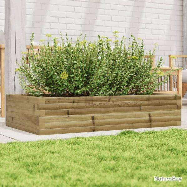 Jardinire 110x60x23 cm bois de pin imprgn alsavelo