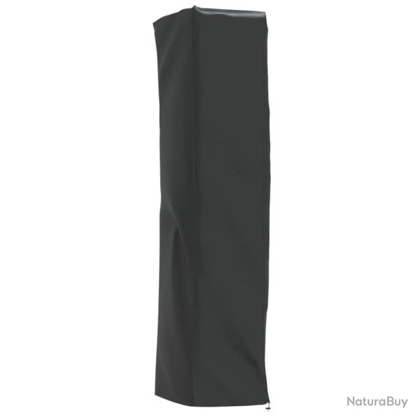 Housse de chauffage en forme de pyramide noir 58x58x228 cm alsavelo