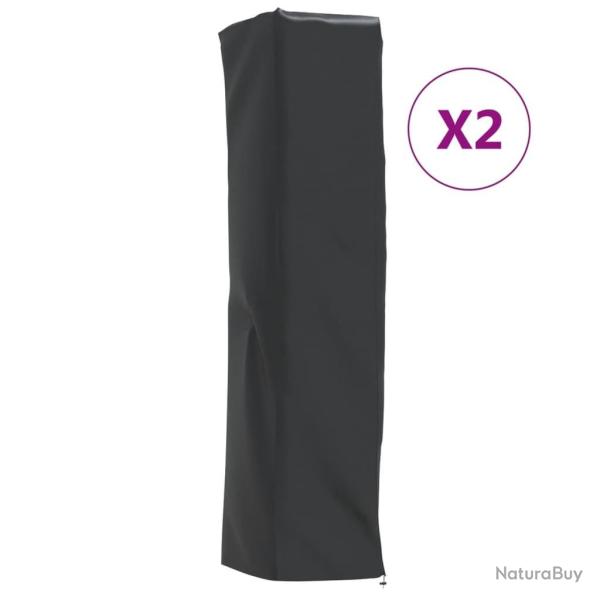 Housses de chauffage 2 pcs forme de pyramide 58x58x228 cm alsavelo