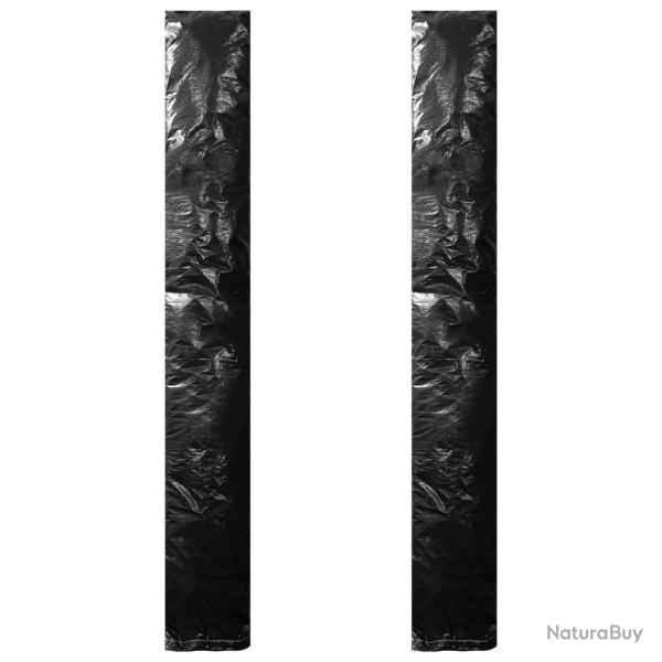 Housses de parasol avec fermeture �clair 2 pcs PE 200 cm