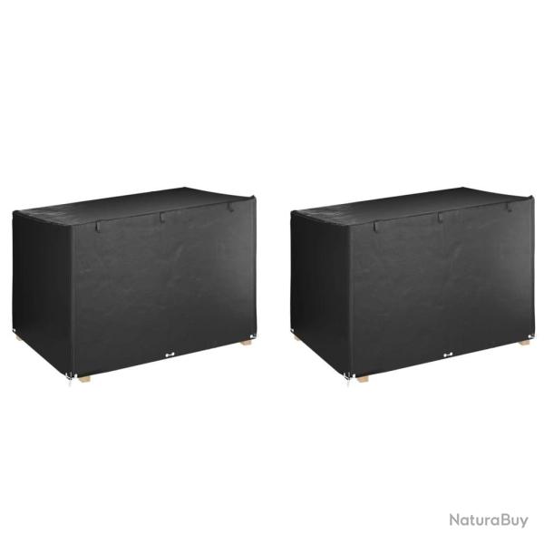 Housses de balancelle 2 pcs 12 oeillets 215x150x130/150 cm PE alsavelo