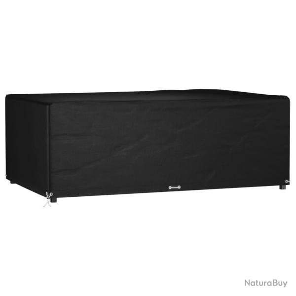 Housse de salon de jardin 12 oeillets 213x132x75cm rectangulaire alsavelo