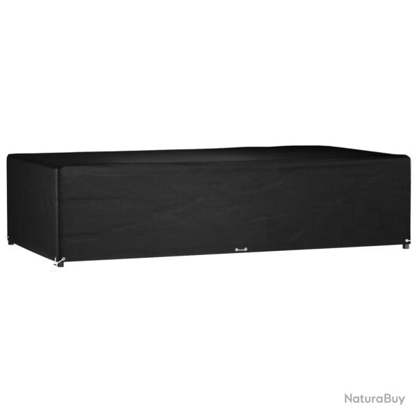 Housse de salon de jardin 12 oeillets 315x160x75cm rectangulaire alsavelo