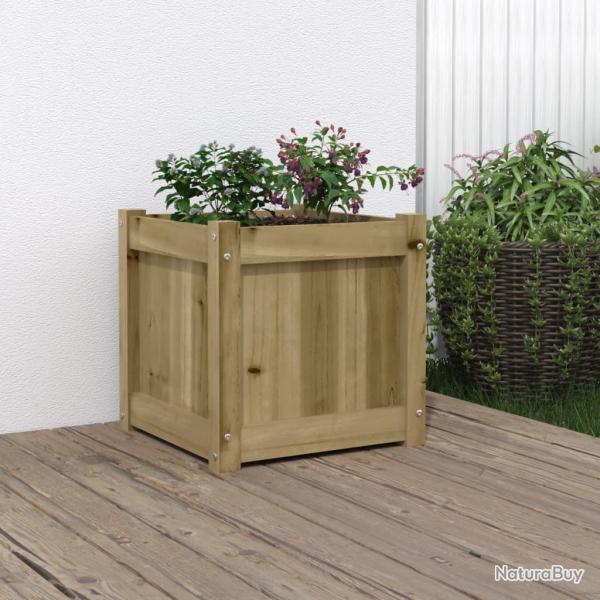 Jardini�re 40x40x40 cm bois de pin impr�gn� alsavelo