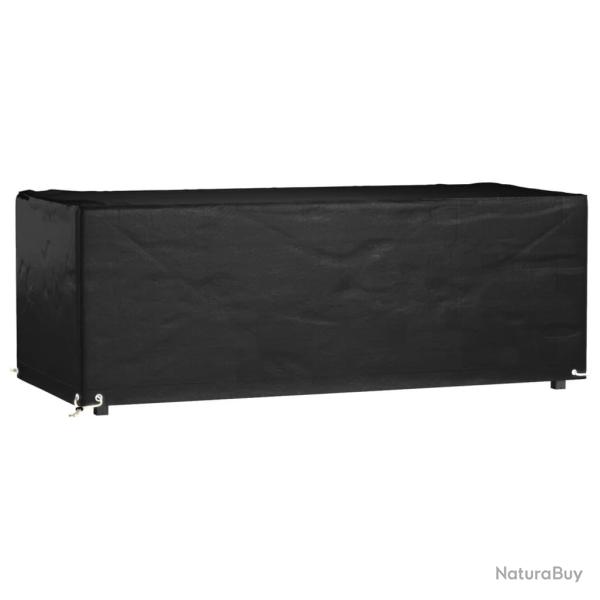 Housse de salon de jardin 8 oeillets 192x82x65 cm rectangulaire