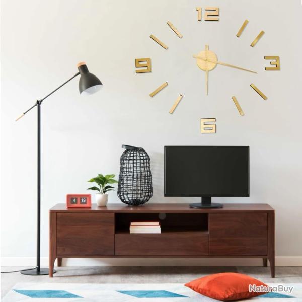 Horloge murale 3D Design moderne Dor� 100 cm XXL alsavelo