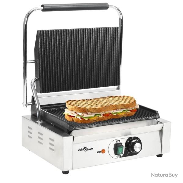 Grill rainur� pour panini 2200 W 43x30,5x20 cm alsavelo