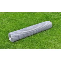 Grillage pour voli&egrave;re acier galvanis&eacute; 10x1 m argent&eacute;