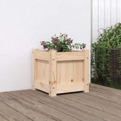Jardini&egrave;re 31x31x31 cm bois de pin massif