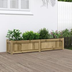 Jardini&egrave;re 150x31x31 cm bois de pin impr&eacute;gn&eacute; alsavelo