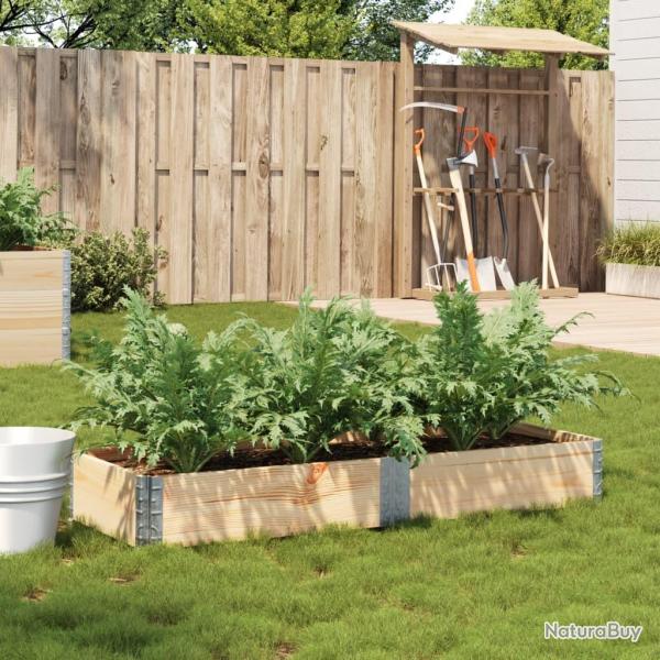 Jardinire 150x50 cm bois de pin massif alsavelo