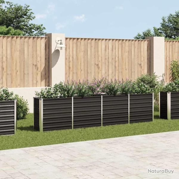 Jardini�re 320x40x77 cm Acier galvanis� Anthracite