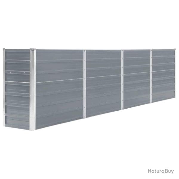 Jardini�re 320x40x77 cm Acier galvanis� Gris