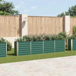 Jardini&egrave;re 320x40x77 cm Acier galvanis&eacute; Vert