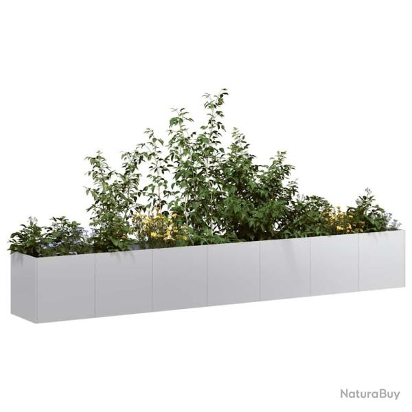 Jardini�re 280x40x40 cm acier galvanis� alsavelo