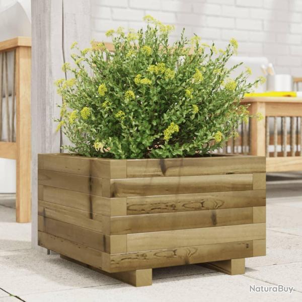 Jardini�re 40x40x26,5 cm bois de pin impr�gn�