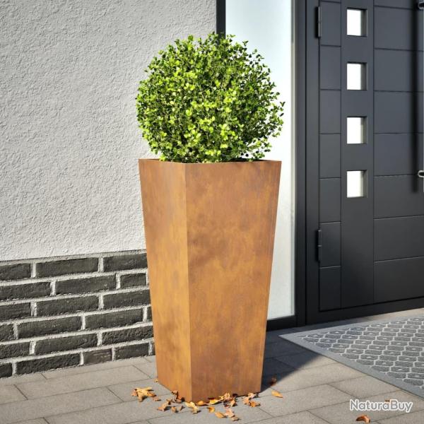 Jardini�re 35x35x75 cm acier r�sistant aux intemp�ries