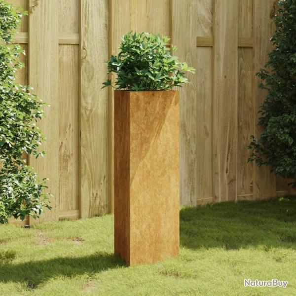 Jardini�re 30x26x75 cm acier corten