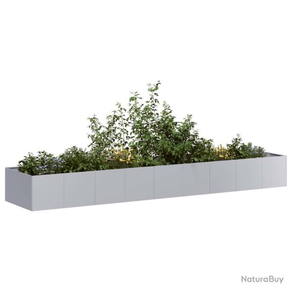 Jardini�re 360x80x40 cm acier galvanis� alsavelo