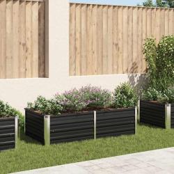 Jardini&egrave;re 160 x 80 x 45 cm Acier galvanis&eacute; Anthracite