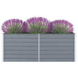 Jardini&egrave;re 160 x 80 x 45 cm Acier galvanis&eacute; Gris
