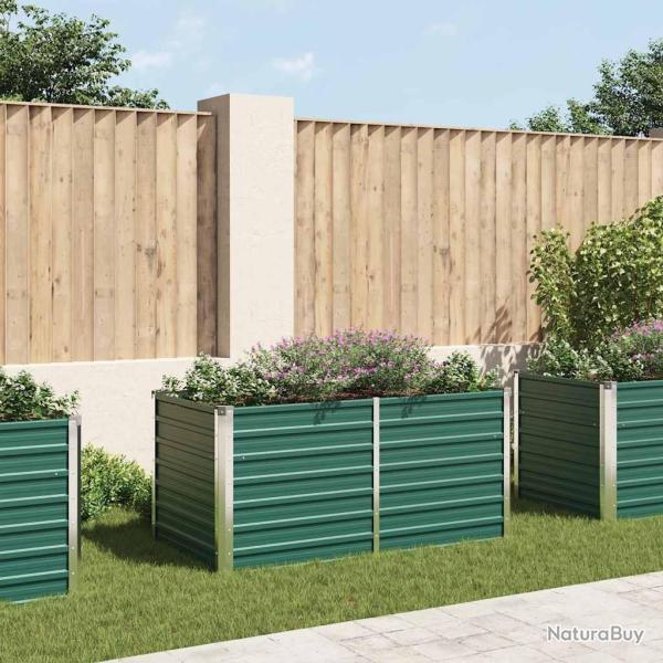 Jardini�re 160 x 80 x 77 cm Acier galvanis� Vert