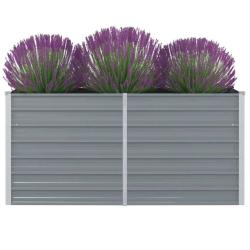 Jardini&egrave;re 160 x 80 x 77 cm Gris Acier galvanis&eacute;